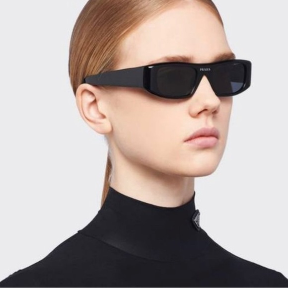 NEW PRADA PR20WS 1AB5S0 SUNGLASSES PRADA PR 20WS BLACK EYEWEAR PRADA SPR 20W - Picture 9 of 14